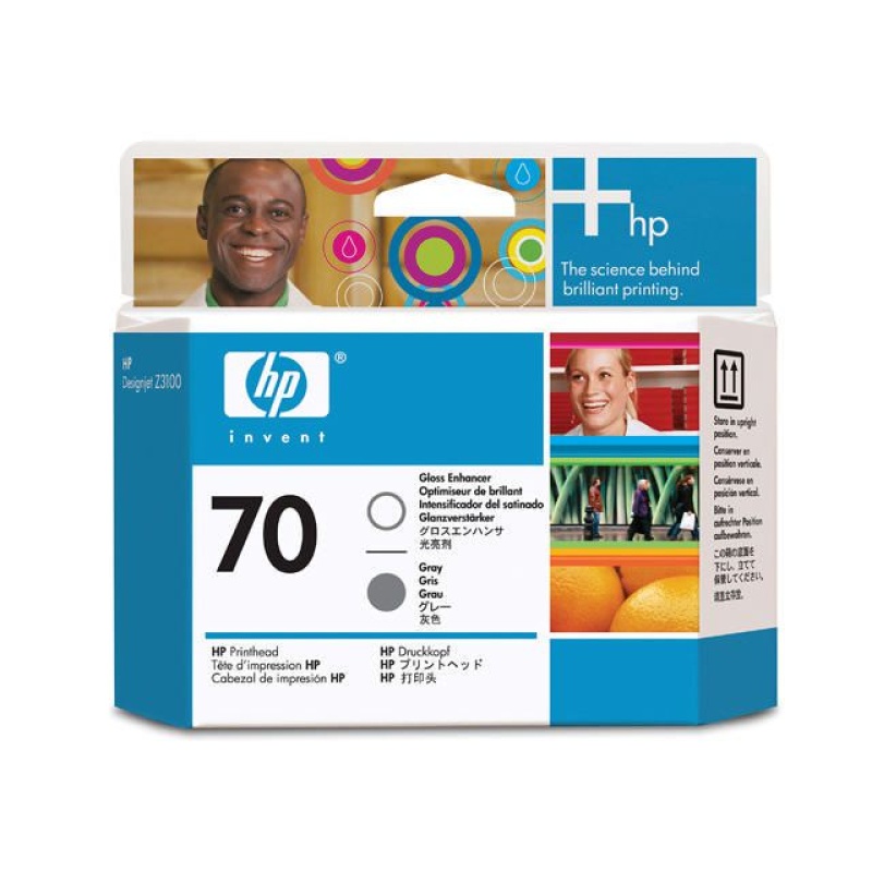 Printkop HP C9410A Nr70 glans+grijs/pk2