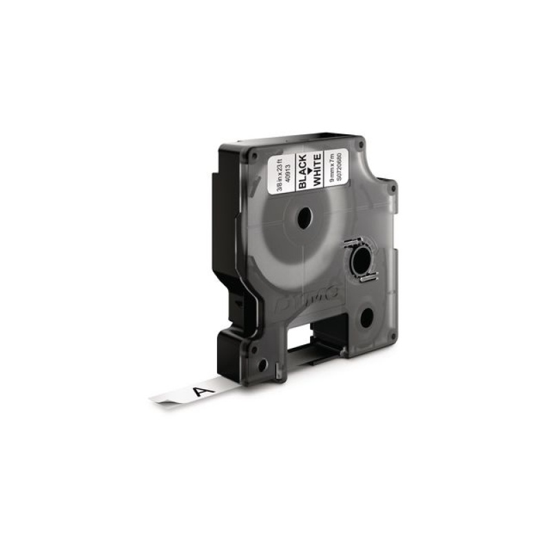 Tape Dymo D1 40913 9mm zwart/wit
