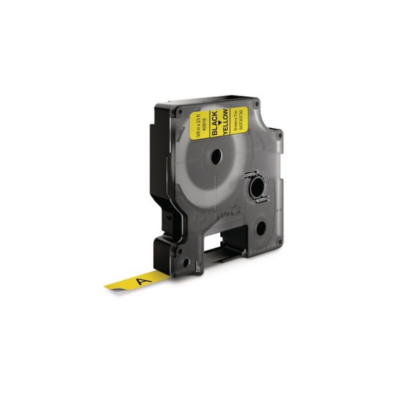 Tape Dymo 40918 9mm zwart/geel