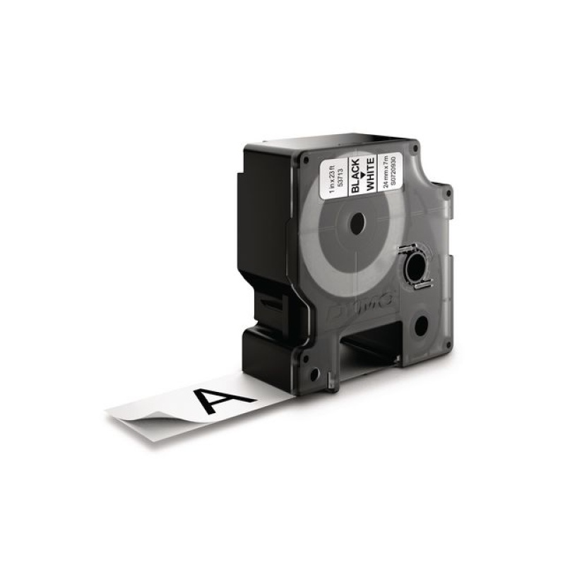 Tape Dymo d1 24mm zwart/wit
