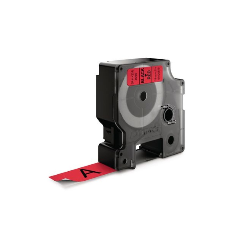 Tape Dymo 45807 19mm zwart/rood