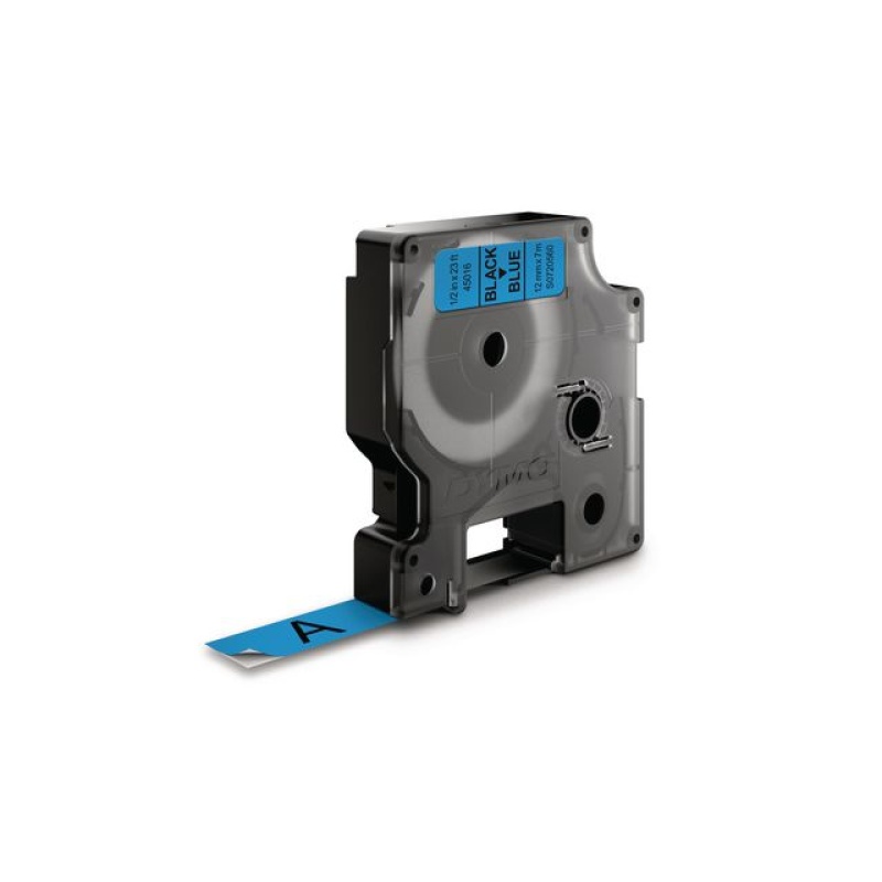 Tape Dymo 45016 12mm zwart/blauw