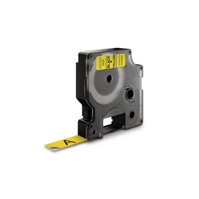 Tape Dymo 45018 12mm zwart/geel