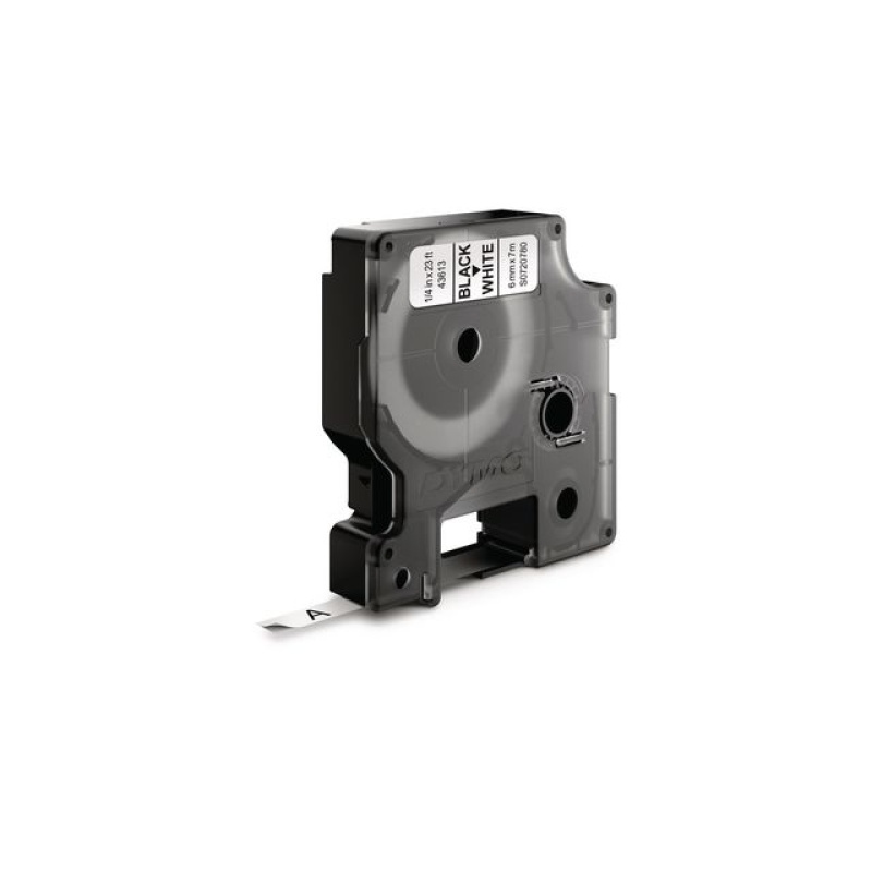 Tape Dymo 43613 6mm zwart/wit