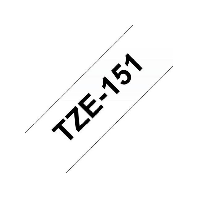 Tape P-Touch TZ-151 24mm zwart op trans