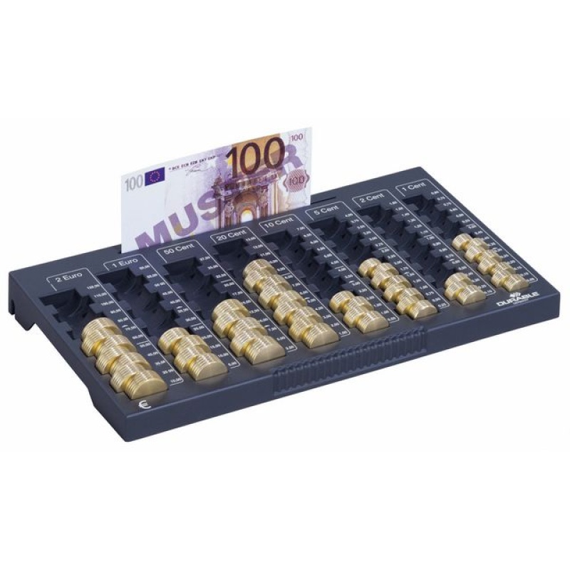 Muntensorteerbak euroboard grijs