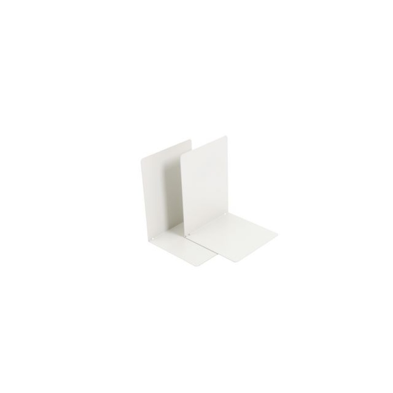 Boekensteun metaal grijs-wit/2