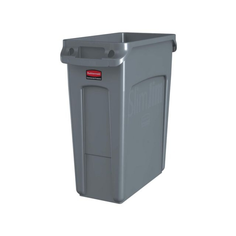 Afvalbak Slim Jim 60L grijs