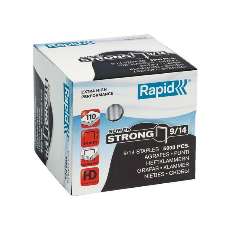Nieten Rapid 9/14 verzinkt/doos 5000