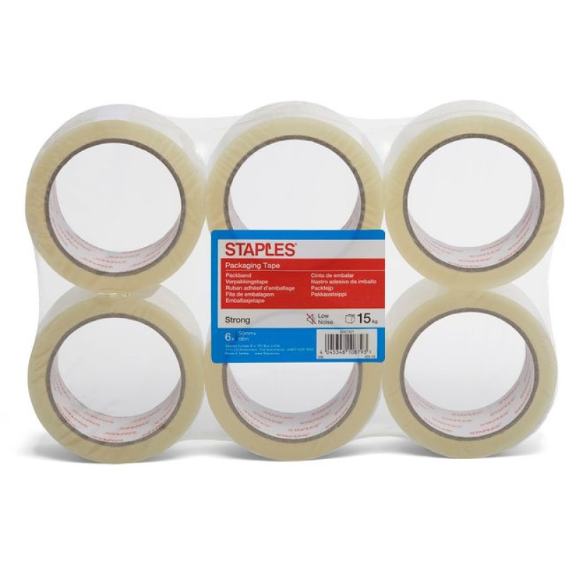 Verpakkingstape PP 50mm low noise tr/pk6