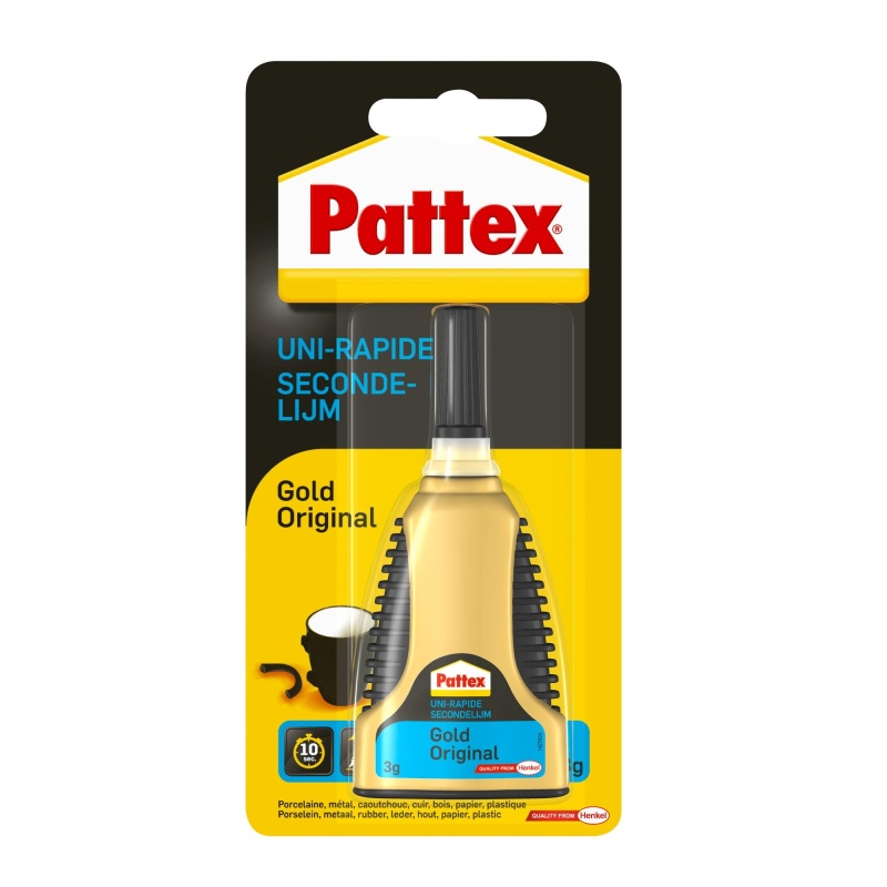 Secondelijm Pattex Gold Original/fl 3gr