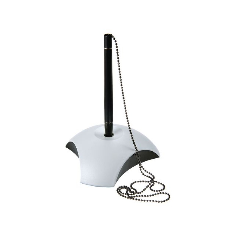 Baliepen m/ketting HAN Delta zilv./zwart