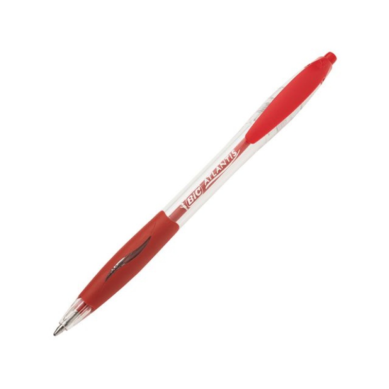 Balpen Atlantis Classic M rood/doos 12