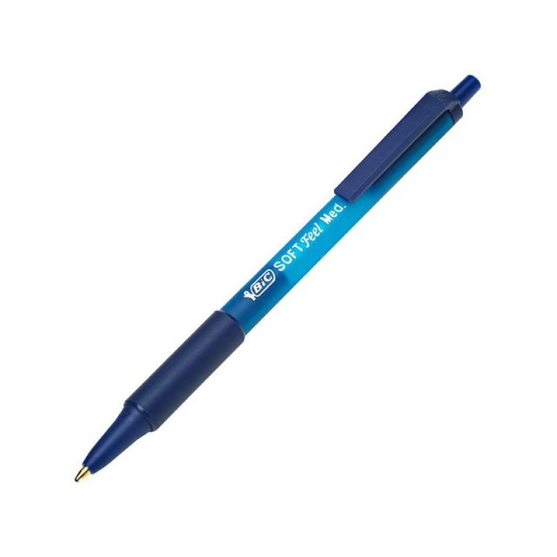 Balpen BIC Soft Feel Clic Grip M bl/ds12