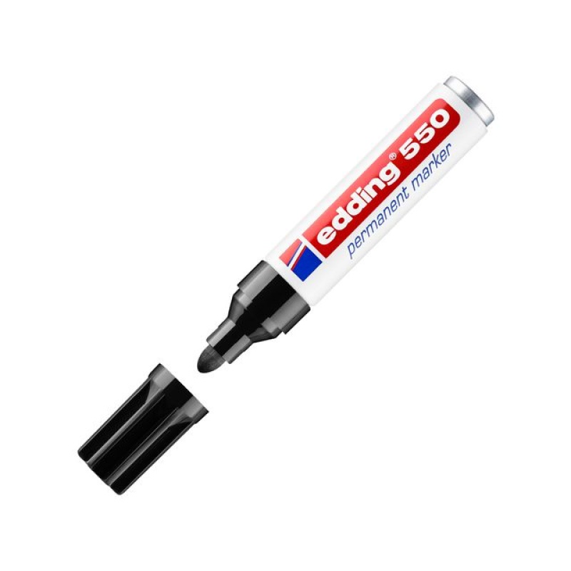 Permanent marker edding 550 3-4mm zw/d10