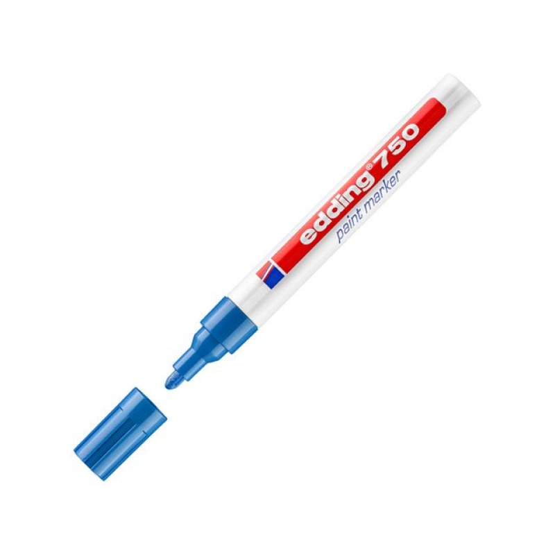 Lakmarker edding 750 2-4 mm blauw/ds 10