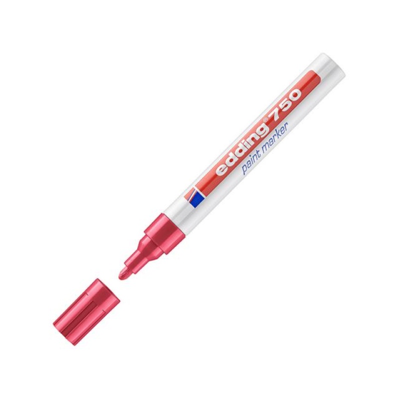 Lakmarker edding 750 2-4 mm rood/doos 10