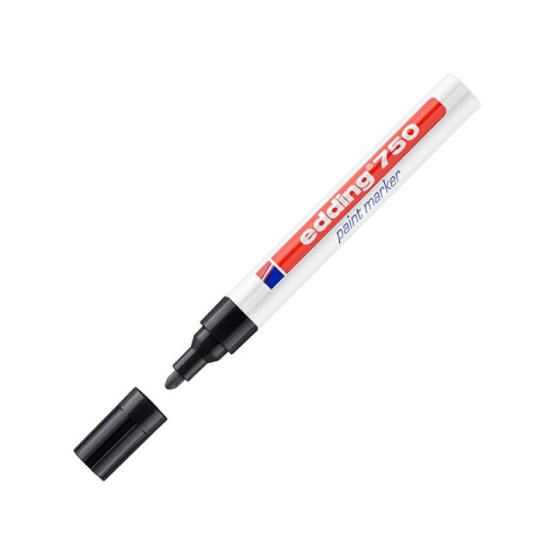Lakmarker edding 750 2-4 mm zwart/ds 10