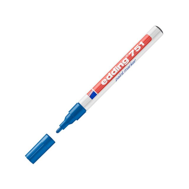 Lakmarker edding 751 1-2 mm blauw/ds 10