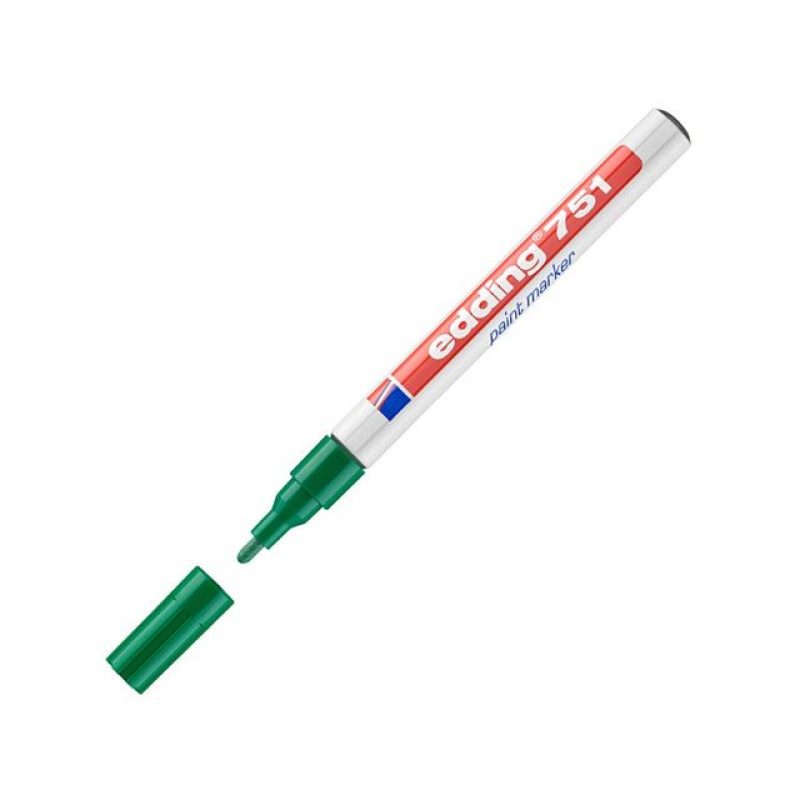 Lakmarker edding 751 1-2 mm groen/ds 10