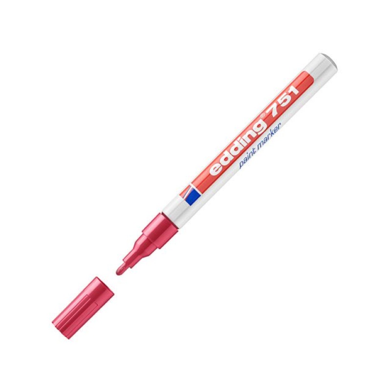 Lakmarker edding 751 1-2 mm rood/doos 10