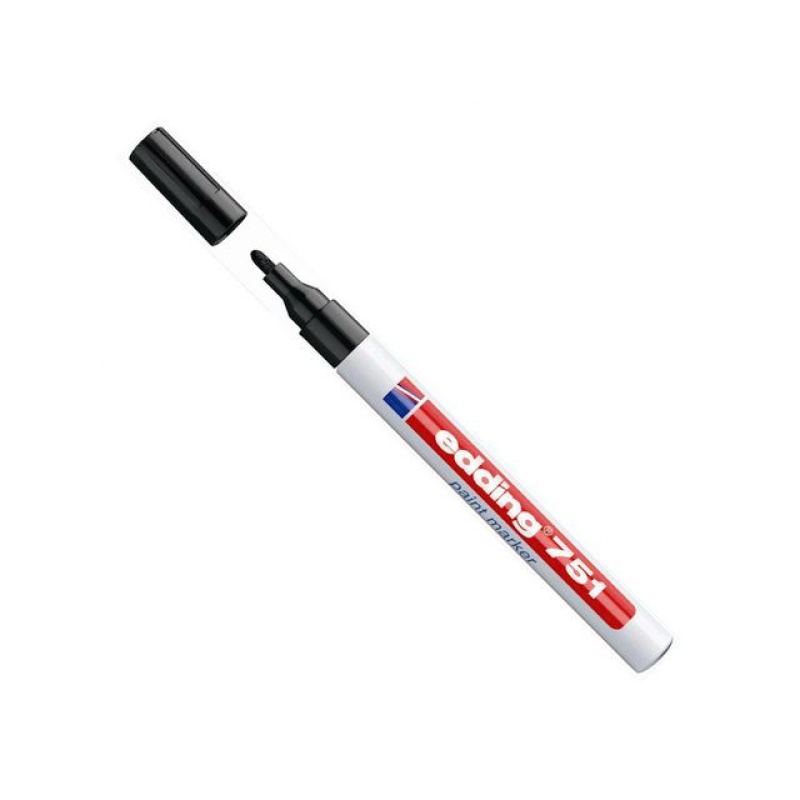 Lakmarker edding 751 1-2 mm zwart/ds 10