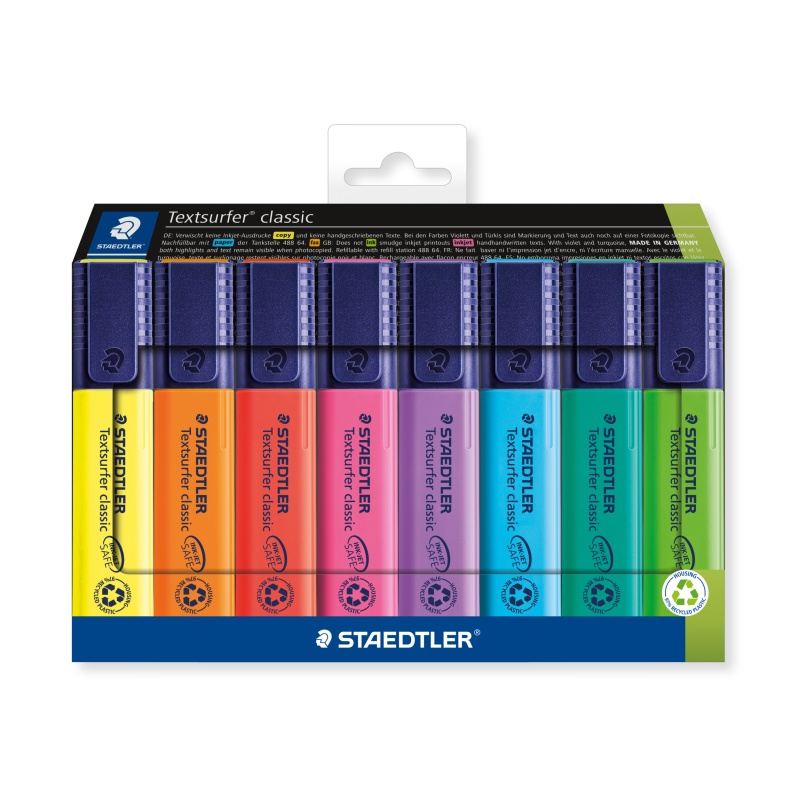 Tekstmarker Textsurfer 364 assorti/pk 8