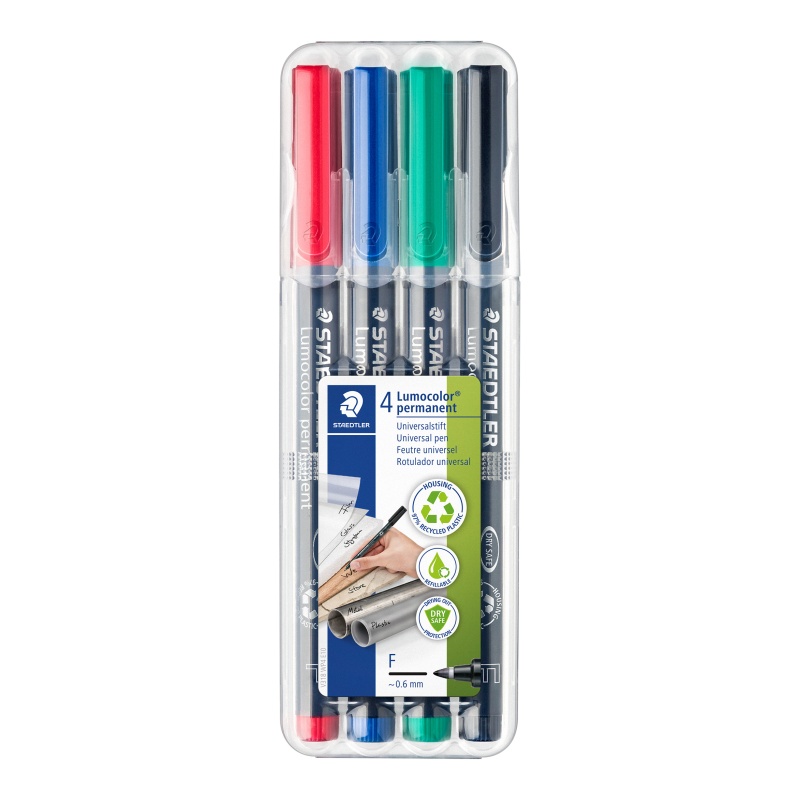OHP/CD/DVDmarker Lc318 F ass/etui 4