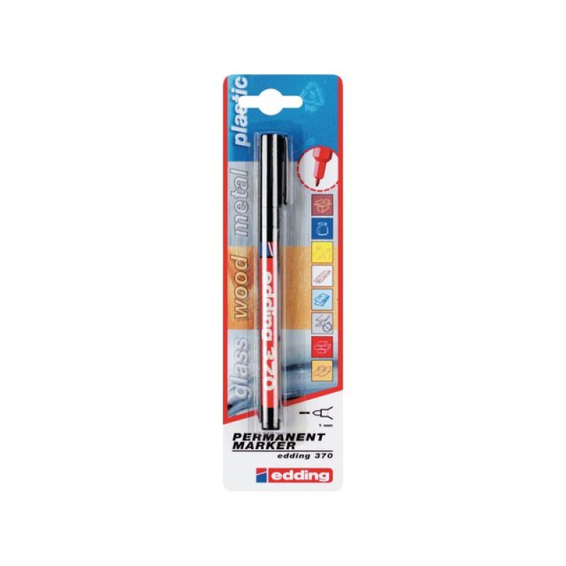 Permanent marker edding 370 1mm zw/ds10
