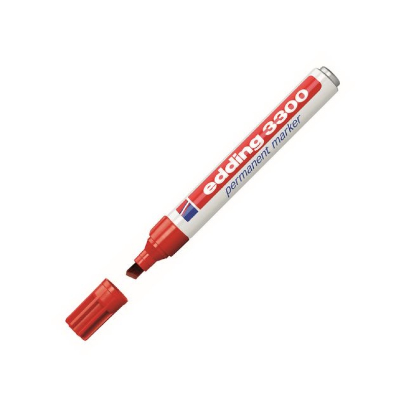 Permanent marker edding 3300 rood/doos10