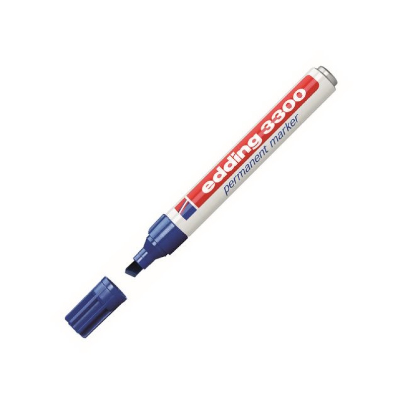 Permanent marker edding 3300 blauw/ds 10