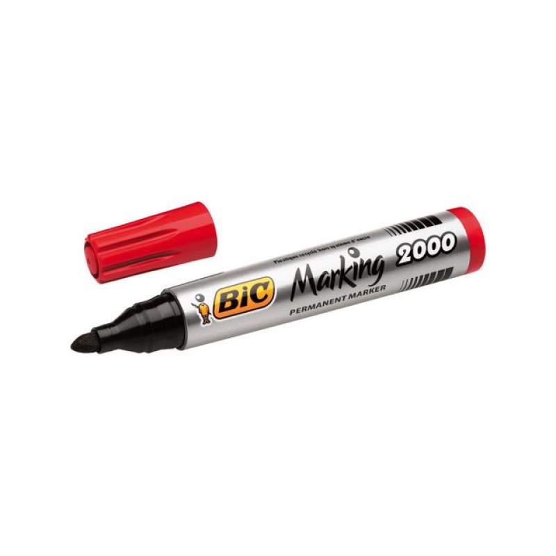 Permanent marker BIC 2000 1,7mm rd/ds 12