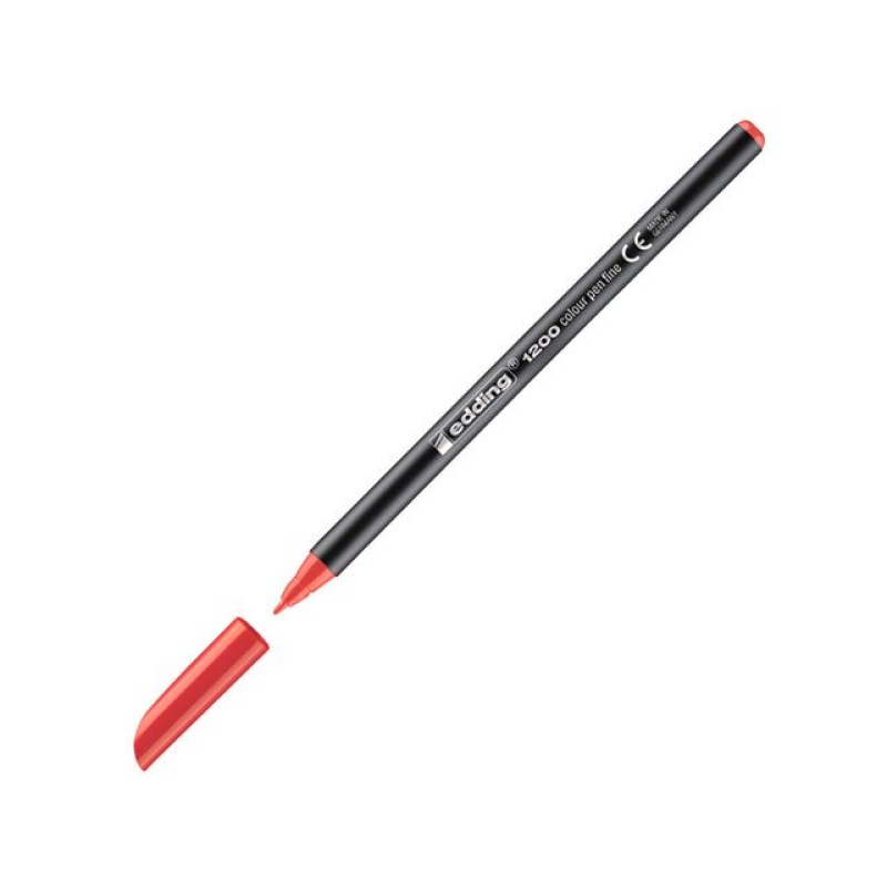 Viltstift edding 1200 0,5-1 mm rood/ds10