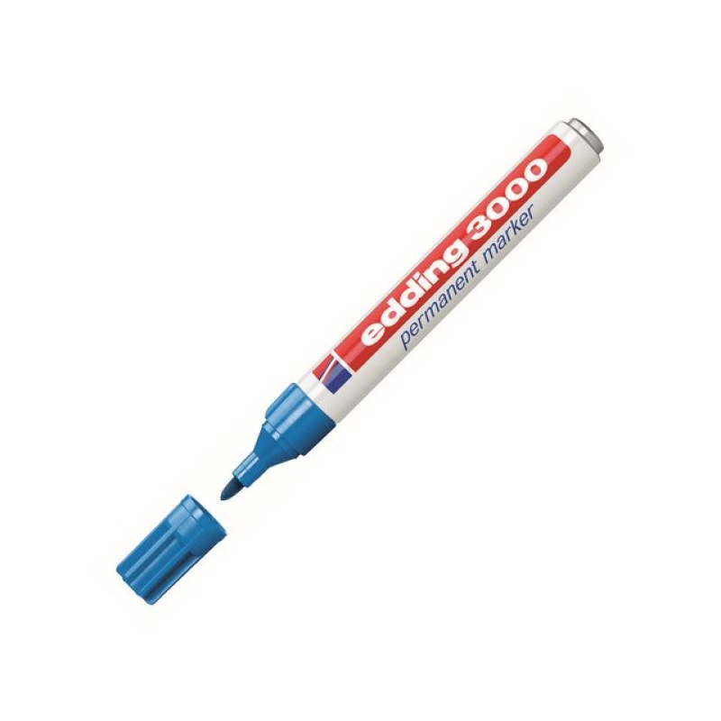Permanentmarker edding 3000 l.blauw/ds10