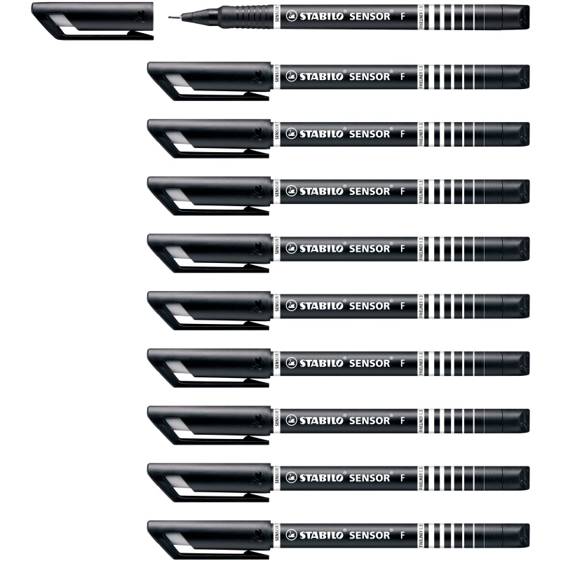 Fineliner Stabilo sensor 189 0,3 zw/ds10