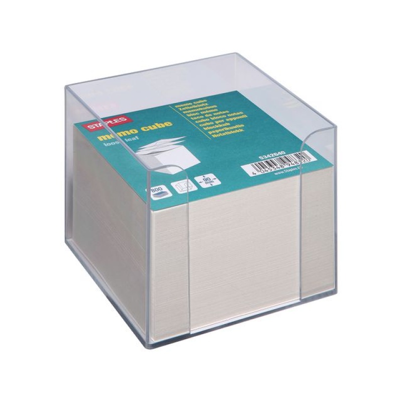 Memoblok SPLS kubus met blok wit