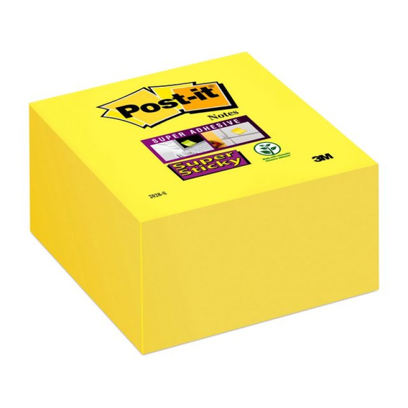 Notitieblok Super Sticky 76x76 gl/bl350v