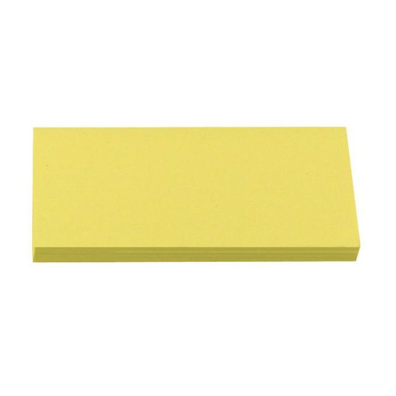 Notitieblok SPLS 76x127mm geel/pak 12