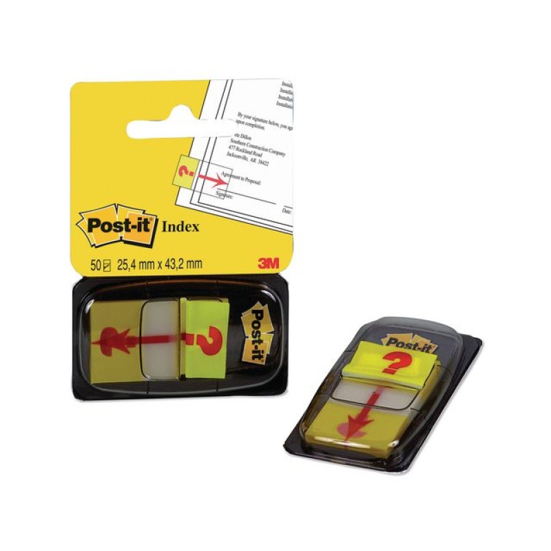 Index Post-It vraagteken/pak 50