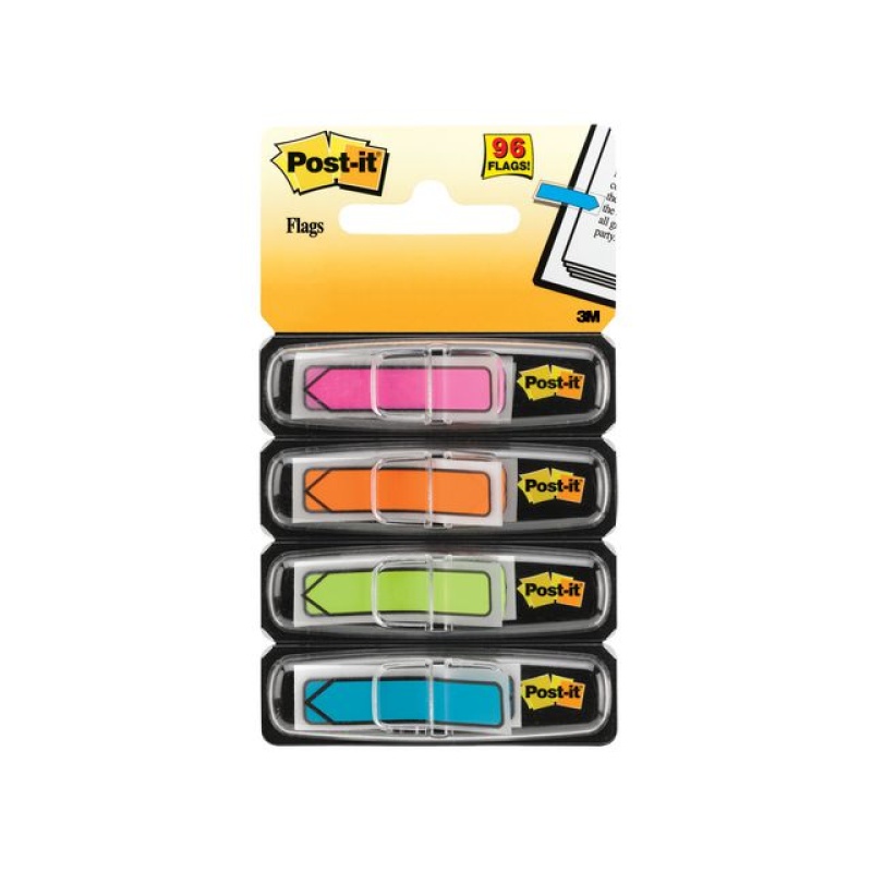 Index Post-It pijlen rz/cy/gl/gr/set4x24