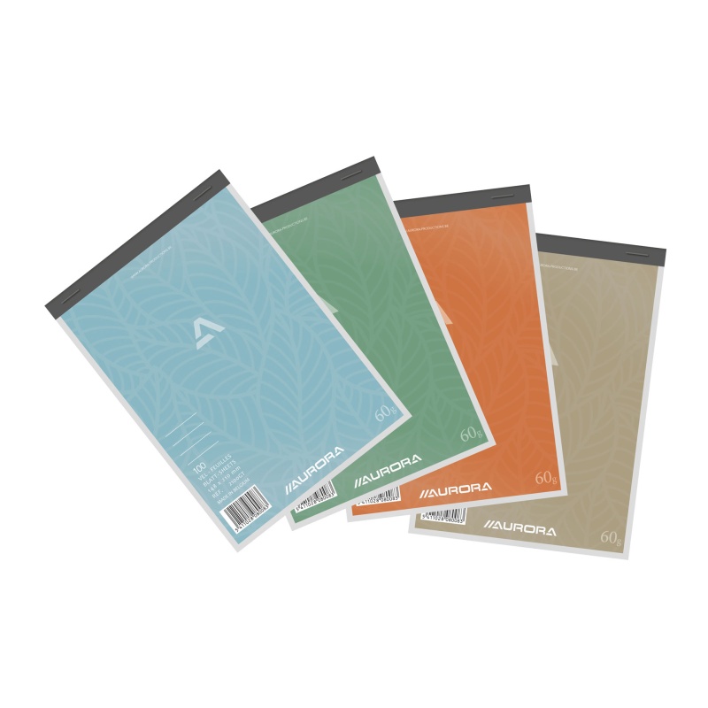 Schrijfblok Aurora A5 lijn 100v/pak 10