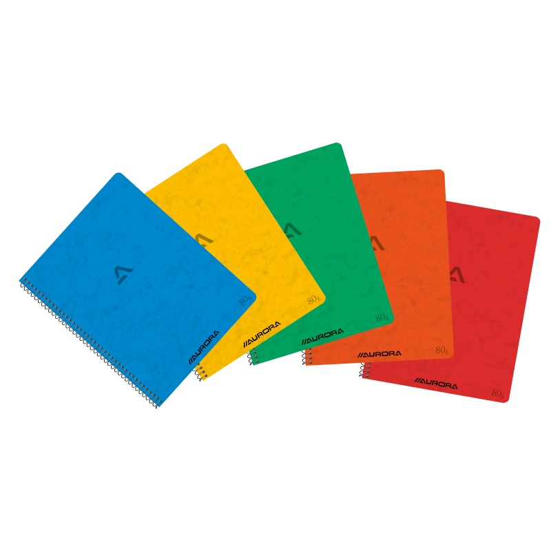 Spiraalblok Aurora 165x210 lijn 60b/pk10