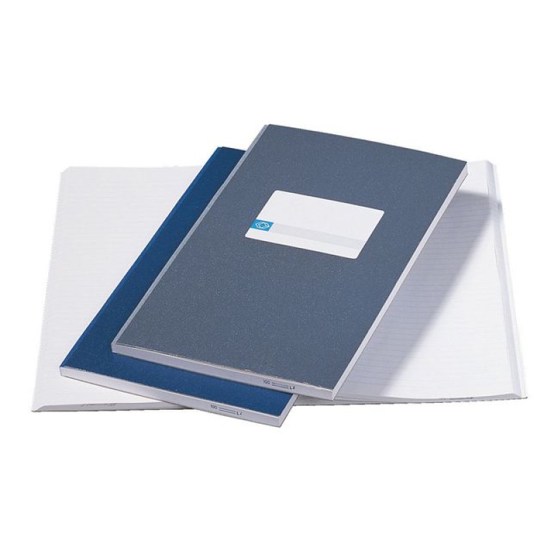 Registerboek 210x165 lijn 200blz bl/pk5