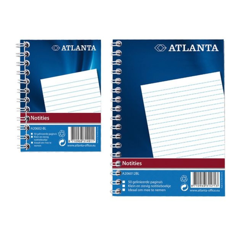 Spiraalblok Djois A7 105x74 50v blauw