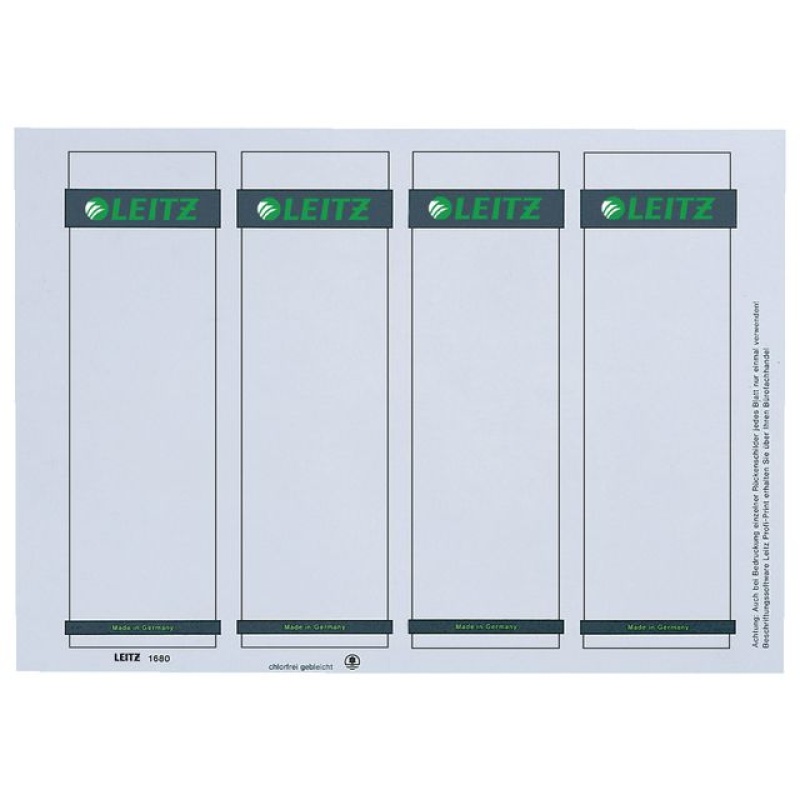 Rugetiket Leitz 1680 kort-breed A4/ds100