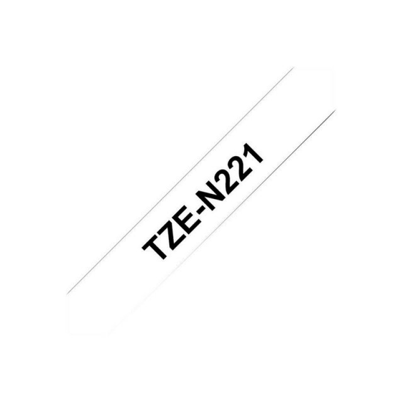 Tape P-Touch TZ-N221 9mm zwart op wit