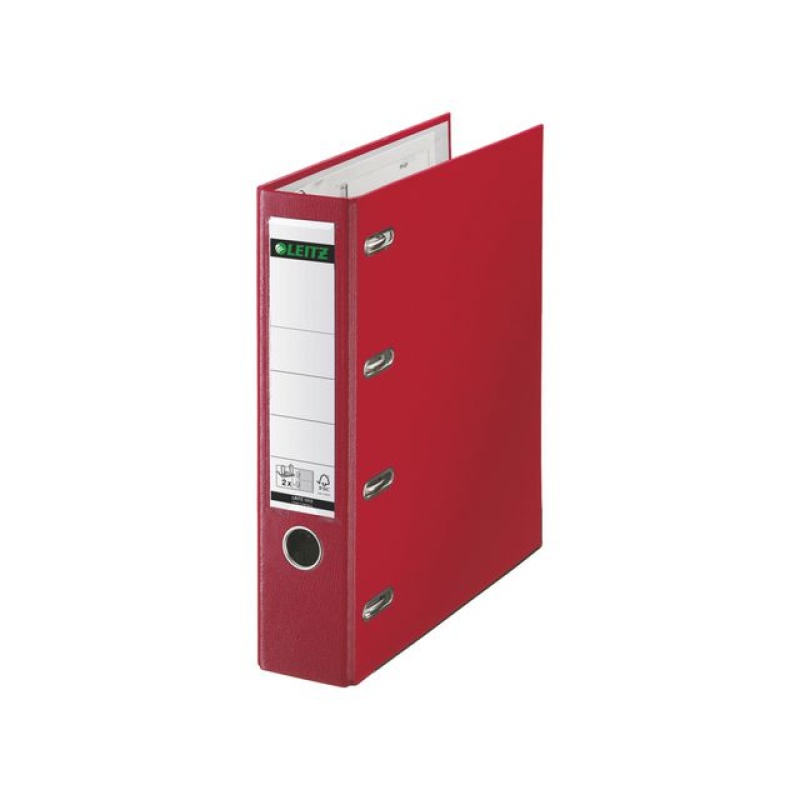Ordner Leitz PP 75mm A4 2-mech. rood