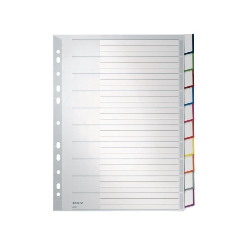 Tabblad Leitz A4 11R PP venster/set 10
