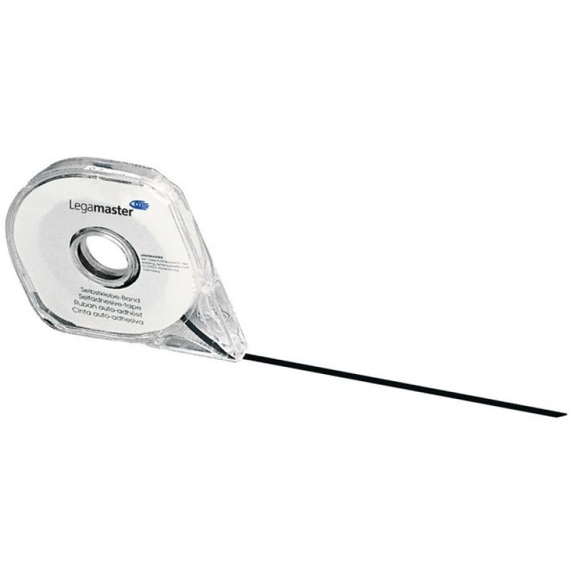 Verdeeltape Lega 2,5mmx16m zelfh. zwart