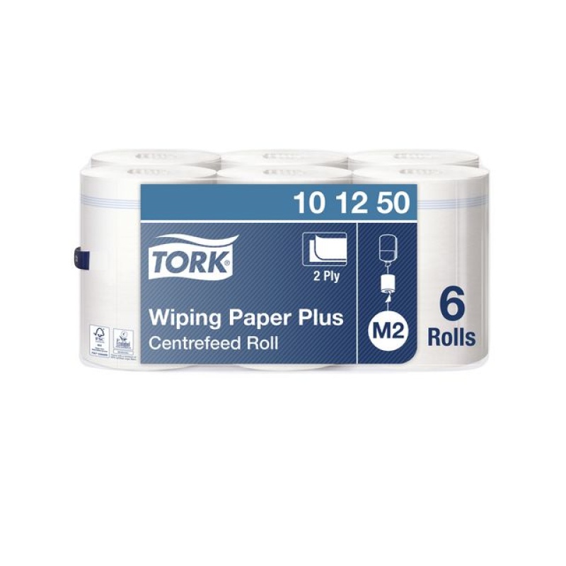 Centerfeedrol Tork M2 2L 160m wit/pk6